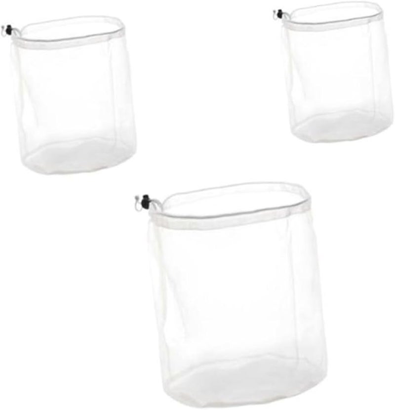 3Pcs Large Mesh Laundry Bags With Drawstring For Delicate Clothes Travel Wash Pouches - Image 1